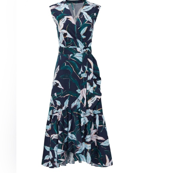 Tory Burch Bloom Print Wrap Dress - Picture 3 of 8